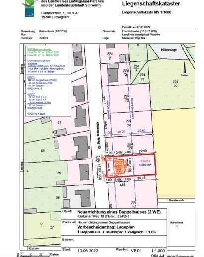 Positiver Bauvorbescheid! Letztes Baugrundstück auf ca.1.000m² für ein Ein- oder Doppelhaus