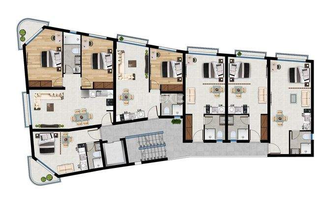 Elegant Apartments Near Long Beach in North Cyprus İskele