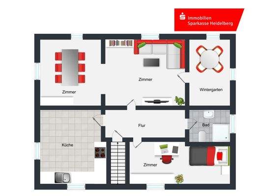 Grundriss Erdgeschoss, 1. OG & 2.OG
