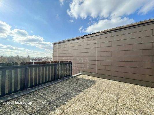 Terrasse, virtuell bearbeitet