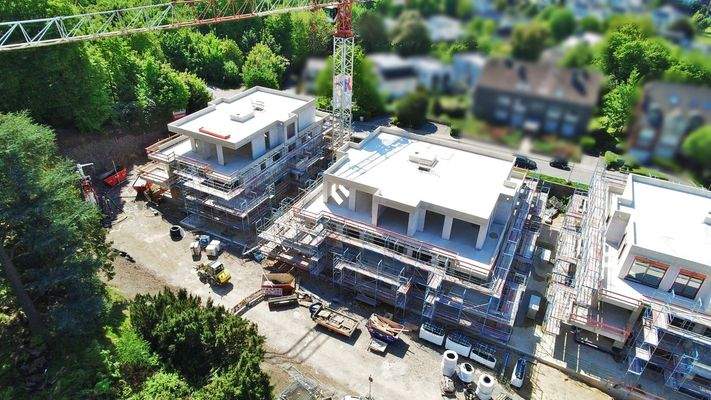 Drohnenaufnahme Häuser 5,6 und 7