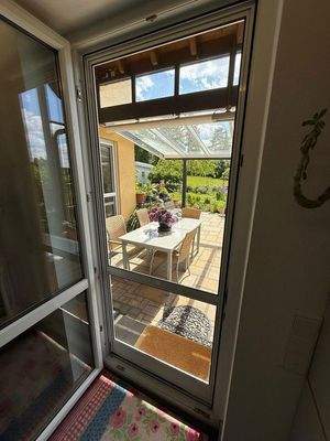 Blick auf die Terrasse