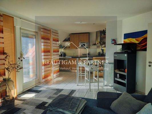 Blick in die offene Küche