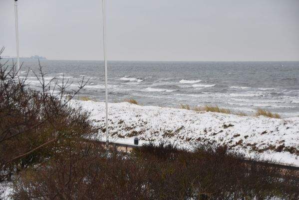 Blick vom Balkon auf die Ostsee
