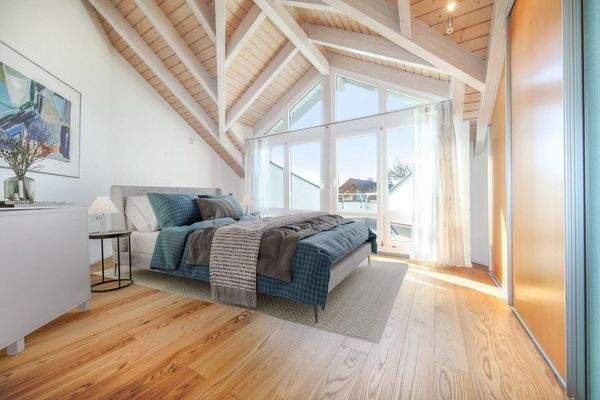 Schlafzimmer virtuell möbliert