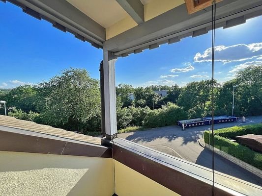 Ausblick vom Balkon