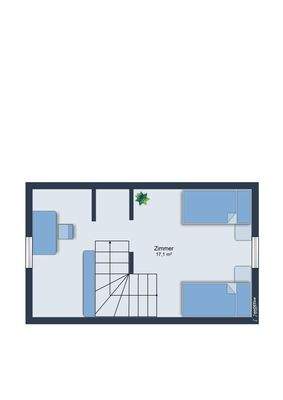 Dachgeschoss Möbliervorschlag