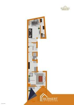 Grundriss visualisiert OG 2