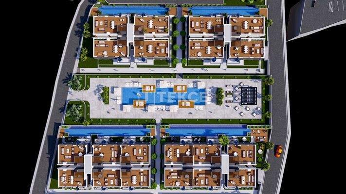 Sea and Nature View Apartments for Sale in Lapta Girne