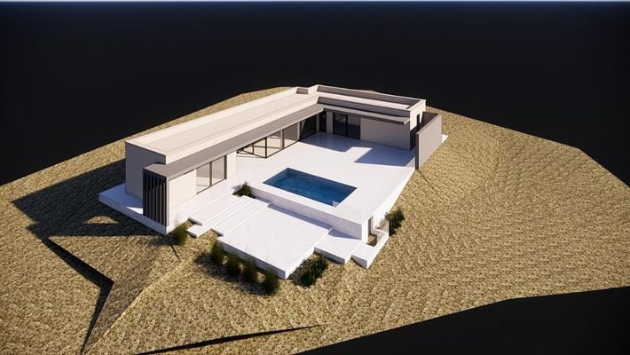 Kreta, Xirosterni: Neubau-Projekt! Baufertige Villa zu verkaufen