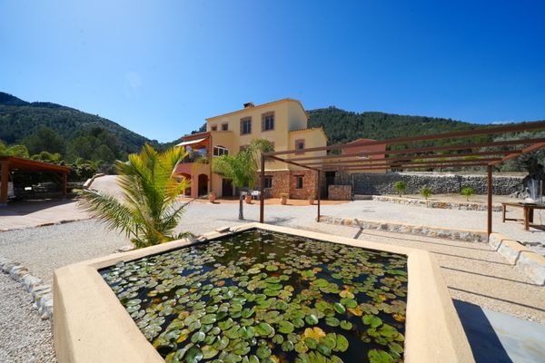 Finca mit Teich