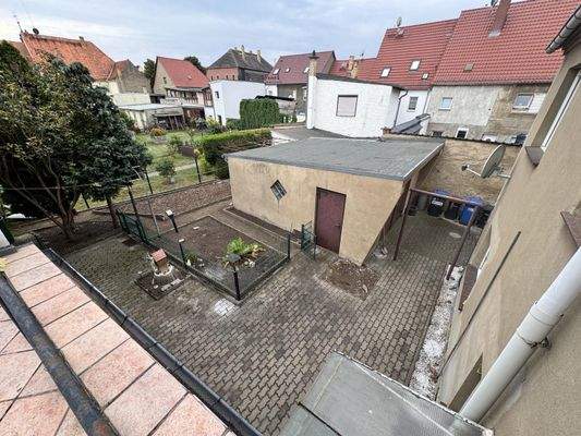 Blick auf die Hoffläche 