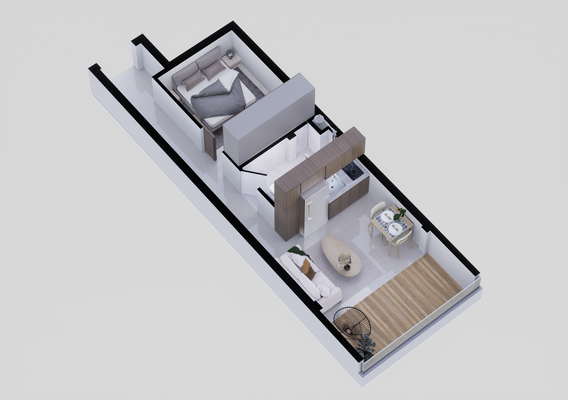 1 dorm. Tipo C - Las Lomas.png