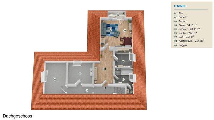 Grundriss Dachgeschoss