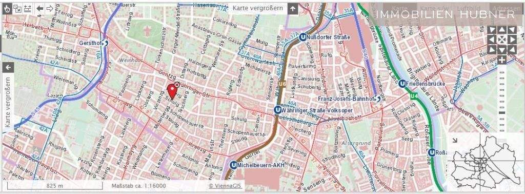 Lageplan und Öffis