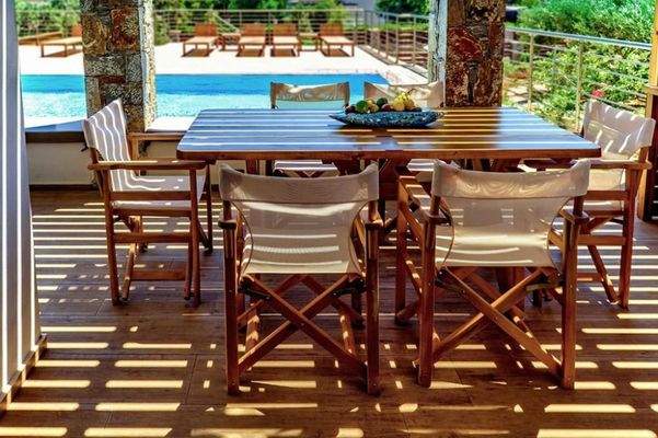 Kreta, Tsifliki: Umweltfreundliche Villa mit Pool, Garten und Whirlpool bei Elounda zu verkaufen