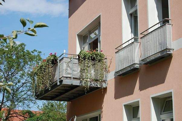 Blick auf den Balkon