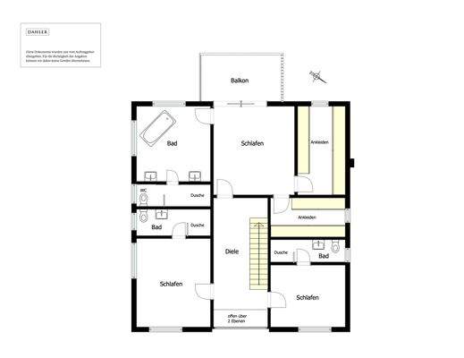 Grundriss Obergeschoss