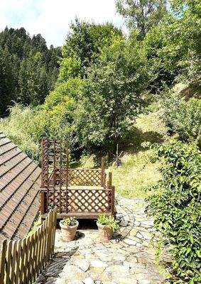 Terrasse im Garten OG