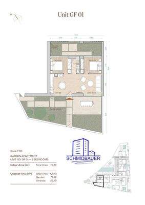 Kreta, Maleme: Neubau - Apartment in Komplex mit erdiger Ästhetik zu verkaufen