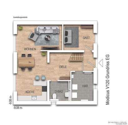 Jubiläumshaus V2 Erdgeschoss