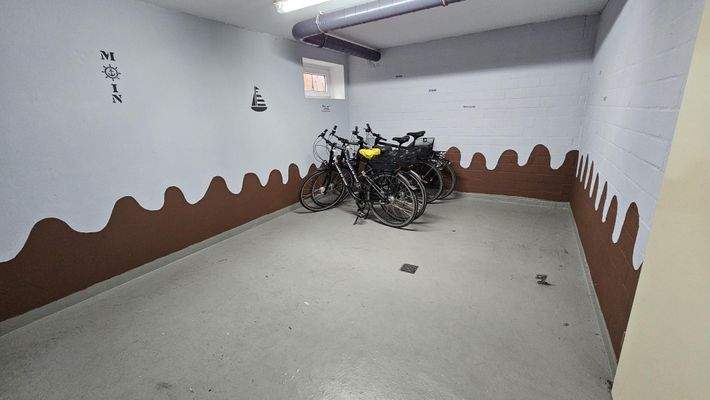 Fahrradraum im Kellergeschoss