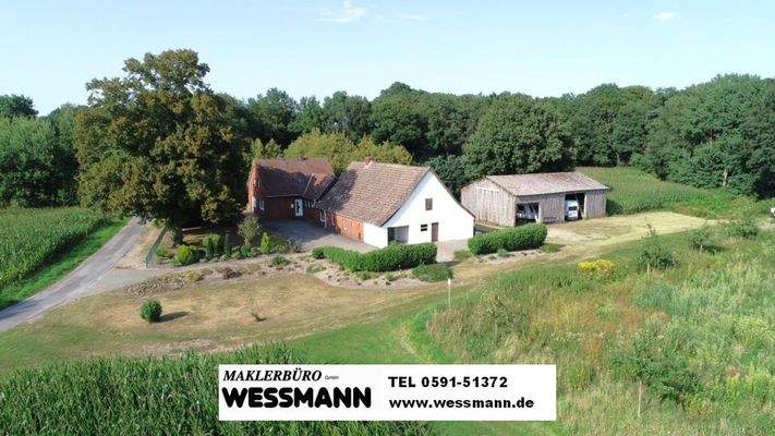 Hofstelle in Alleinlage in Schapen