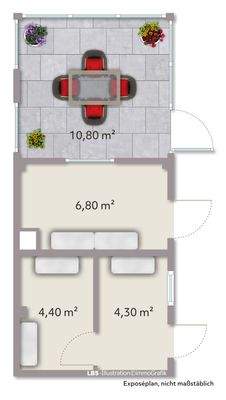 Grundriss Gratenhaus links