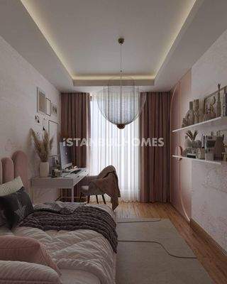 City-View Flats in a Complex with Pool and Gym in Eyupsultan Istanbul