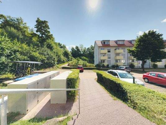 Blick vom Hauseingang