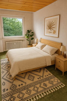 Schlafzimmer (KI STAGING)