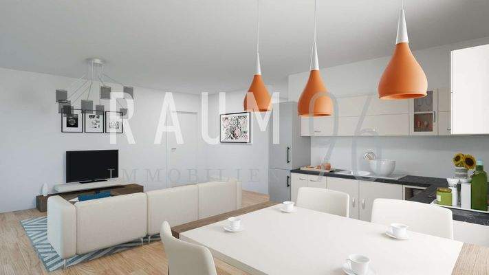 Visualisierung 2-Zimmer-Wohnung