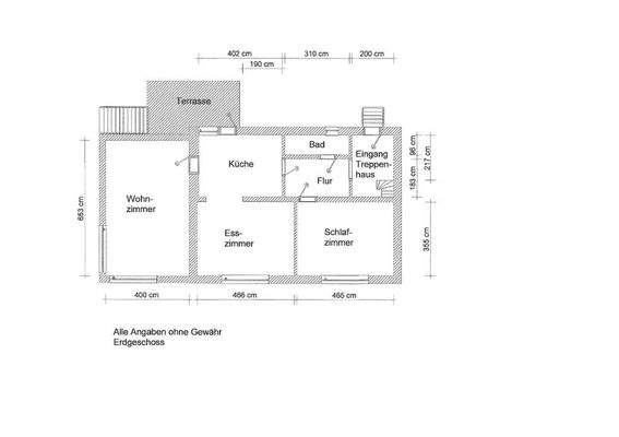 Grundriss Erdegschoss