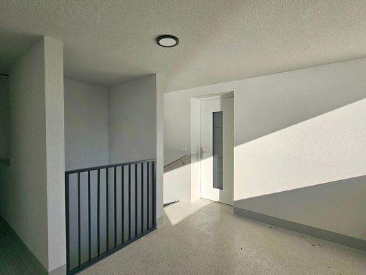 Stiegenhaus und Wohnungstür