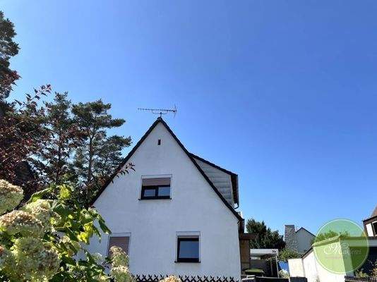 Seitliche Hausansicht