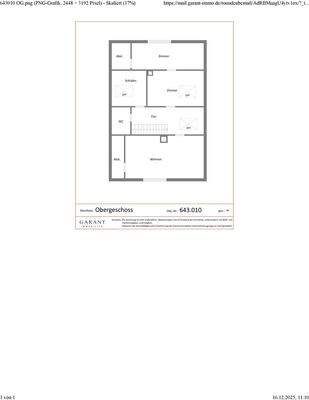 Grundriss Dachgeschoss (Seite 1)