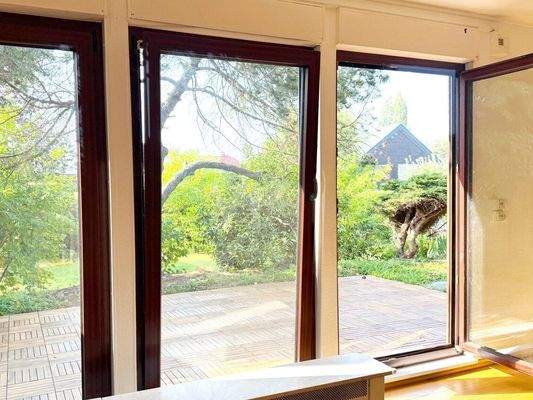 Blick auf die Terrasse