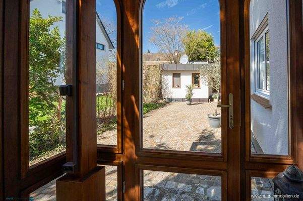 Blick zum Gästehaus