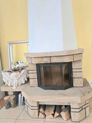 Geschlossener Kamin im
Schlafzimmer