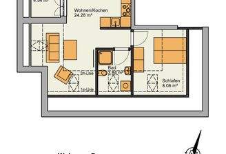 Grundriss Wohnung 7