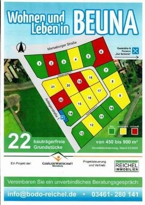 Parzellierung  Vertrieb