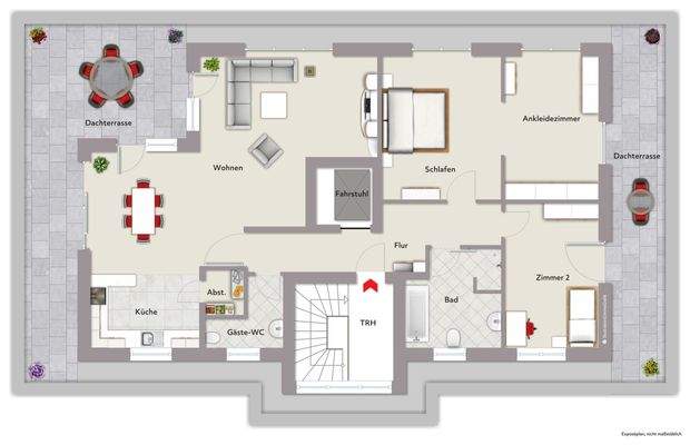 Penthouse, ca. 116 m² Wohnfläche