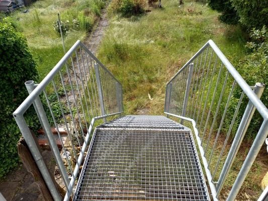 Treppe zum Garten