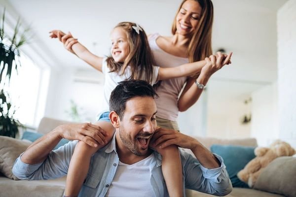 glückliche Familie