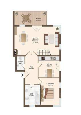 Grundriss 1. Obergeschoss 