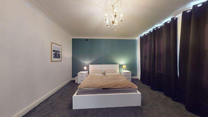 Schlafzimmer verdunkelt