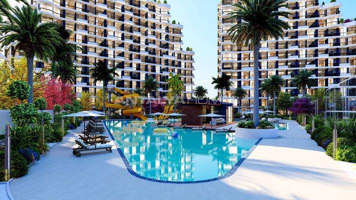 Flats in Expansive Project in Mersin Few Steps from the Sea