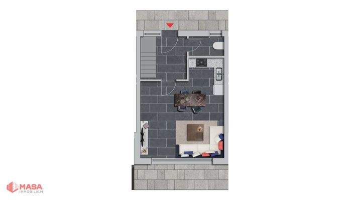 Grundriss-Erdgeschoss WE 03