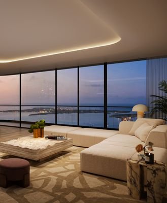 Great Room Vignette, Mercedes-Benz Places Miami, JDS Development Group, by The Boundary