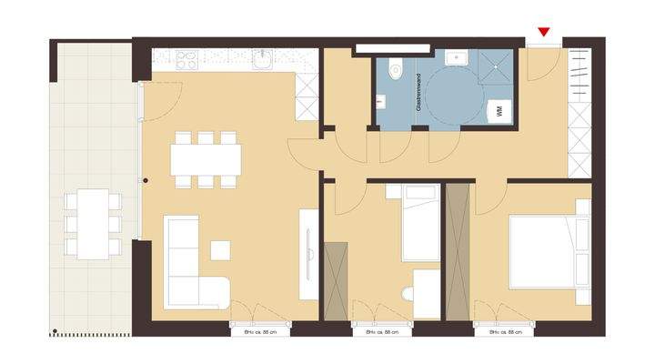 Weidenweg,Dornbirn-Grundriss Whg 02
